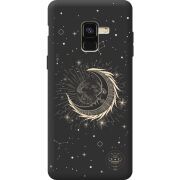 Черный чехол BoxFace Samsung A530 Galaxy A8 2018 Moon