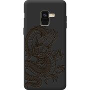 Черный чехол BoxFace Samsung A530 Galaxy A8 2018 Chinese Dragon