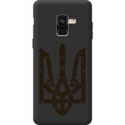 Черный чехол BoxFace Samsung A530 Galaxy A8 2018 Ukrainian Trident