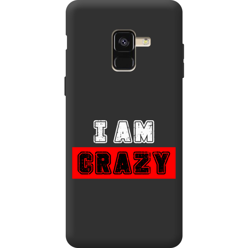 Черный чехол BoxFace Samsung A530 Galaxy A8 2018 I'm Crazy