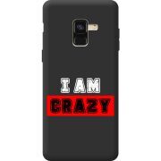 Черный чехол BoxFace Samsung A530 Galaxy A8 2018 I'm Crazy