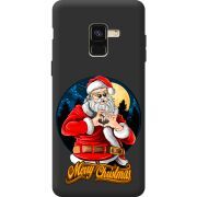 Черный чехол BoxFace Samsung A530 Galaxy A8 2018 Cool Santa