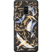 Черный чехол BoxFace Samsung A530 Galaxy A8 2018 Ластівки