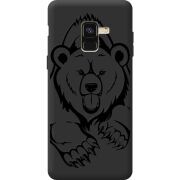 Черный чехол BoxFace Samsung A530 Galaxy A8 2018 Grizzly Bear