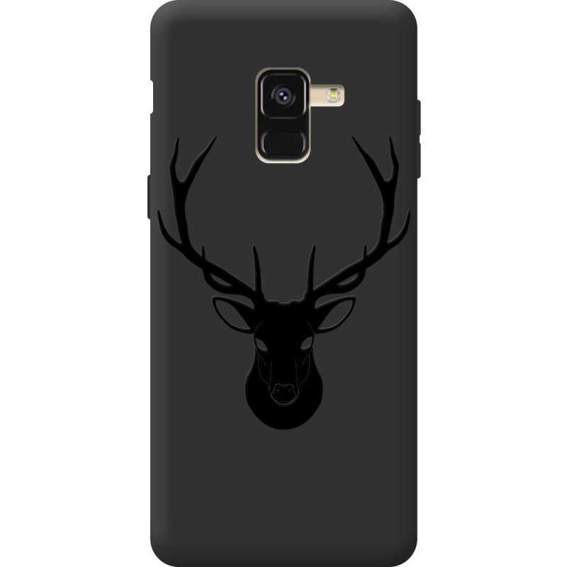 Черный чехол BoxFace Samsung A530 Galaxy A8 2018 Deer