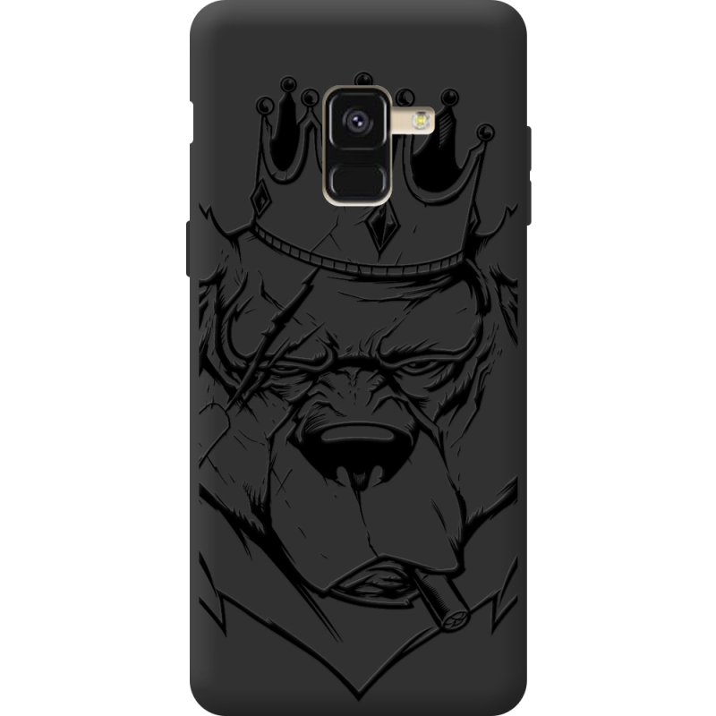 Черный чехол BoxFace Samsung A530 Galaxy A8 2018 Bear King