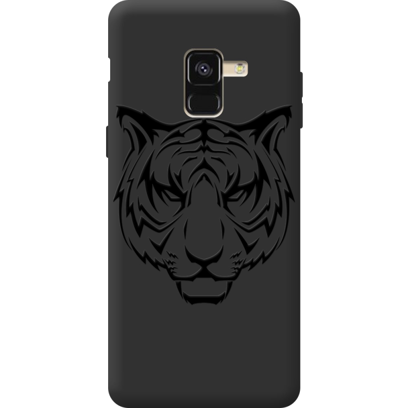 Черный чехол BoxFace Samsung A530 Galaxy A8 2018 Tiger