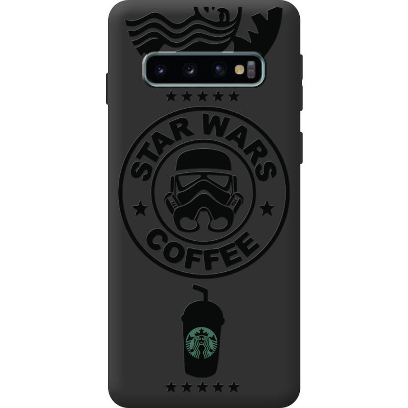 Черный чехол BoxFace Samsung G973 Galaxy S10 Dark Coffee