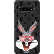 Черный чехол BoxFace Samsung G973 Galaxy S10 looney bunny