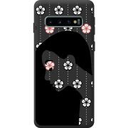 Черный чехол BoxFace Samsung G973 Galaxy S10 Flower Hair