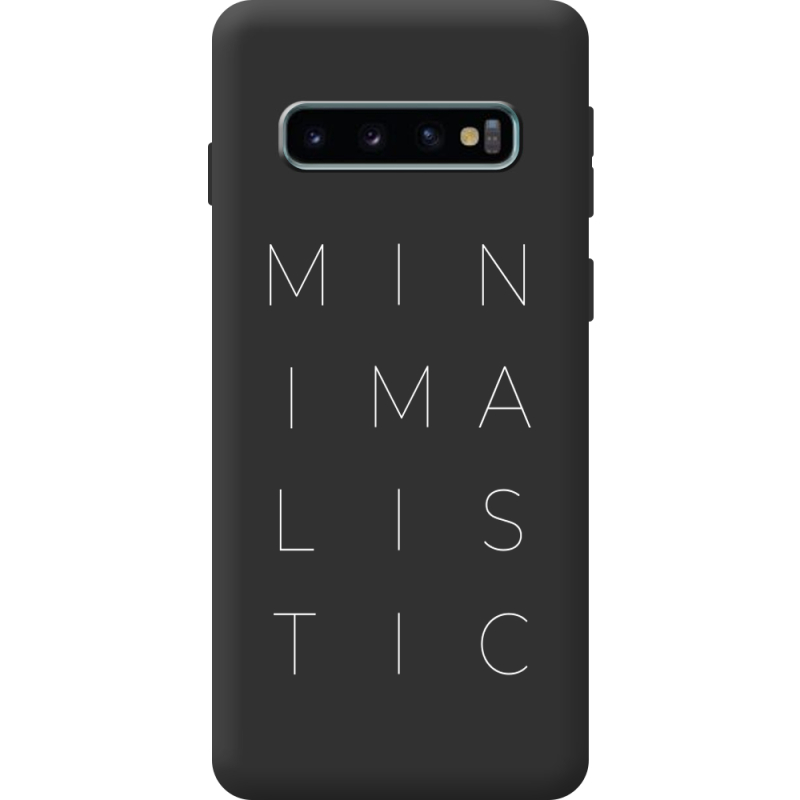 Черный чехол BoxFace Samsung G973 Galaxy S10 Minimalistic