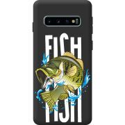 Черный чехол BoxFace Samsung G973 Galaxy S10 Fish