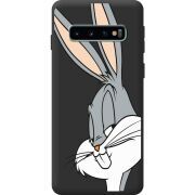 Черный чехол BoxFace Samsung G973 Galaxy S10 Lucky Rabbit