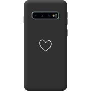 Черный чехол BoxFace Samsung G973 Galaxy S10 My Heart