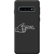 Черный чехол BoxFace Samsung G973 Galaxy S10 Pew Pew
