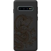 Черный чехол BoxFace Samsung G973 Galaxy S10 Chinese Dragon