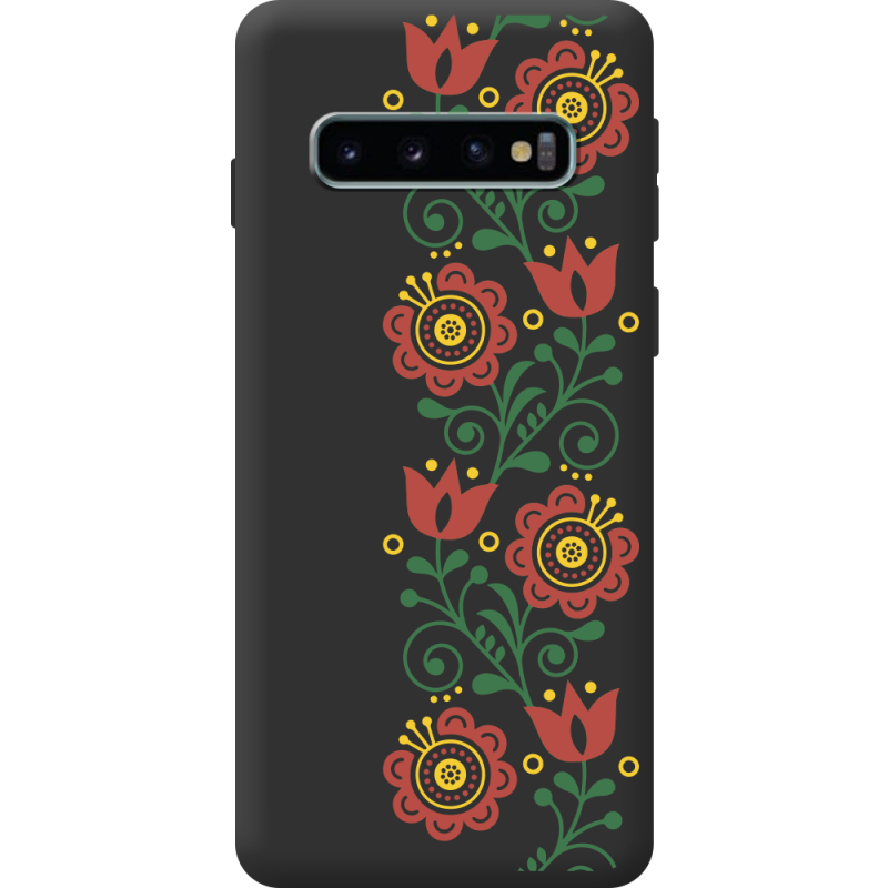 Черный чехол BoxFace Samsung G973 Galaxy S10 Ethno