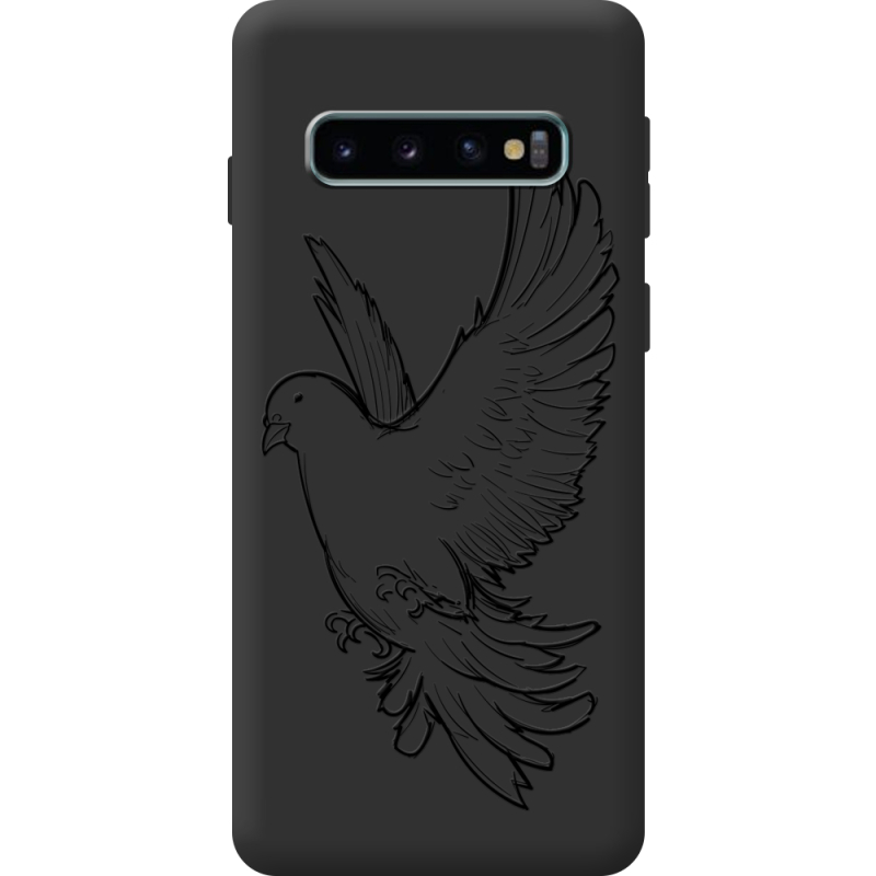 Черный чехол BoxFace Samsung G973 Galaxy S10 Dove