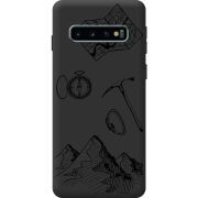 Черный чехол BoxFace Samsung G973 Galaxy S10 Mountains