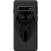 Черный чехол BoxFace Samsung G973 Galaxy S10 Owl