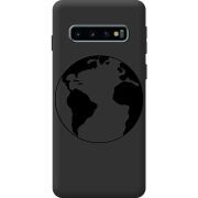 Черный чехол BoxFace Samsung G973 Galaxy S10 Earth