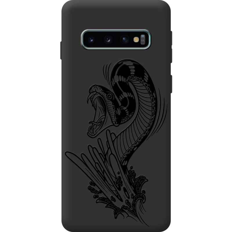 Черный чехол BoxFace Samsung G973 Galaxy S10 Snake