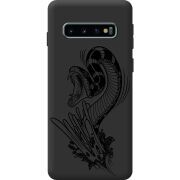 Черный чехол BoxFace Samsung G973 Galaxy S10 Snake