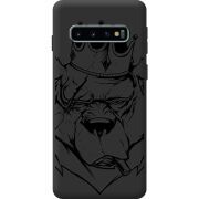 Черный чехол BoxFace Samsung G973 Galaxy S10 Bear King