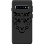 Черный чехол BoxFace Samsung G973 Galaxy S10 Tiger