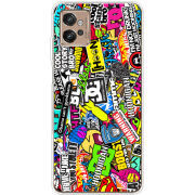 Чехол BoxFace Motorola G32 Multicolored Inscriptions