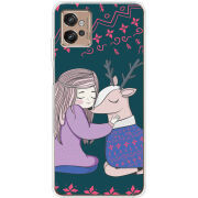 Чехол BoxFace Motorola G32 Girl and deer