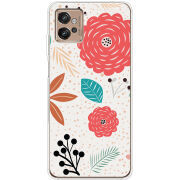 Чехол BoxFace Motorola G32 Line Flowers