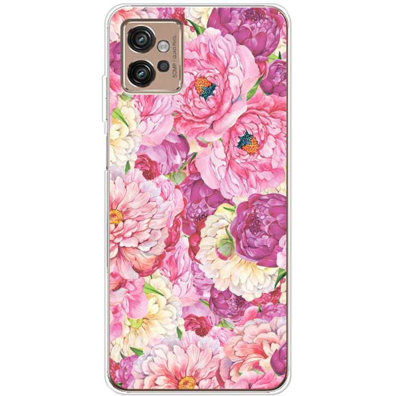 Чехол BoxFace Motorola G32 Pink Peonies