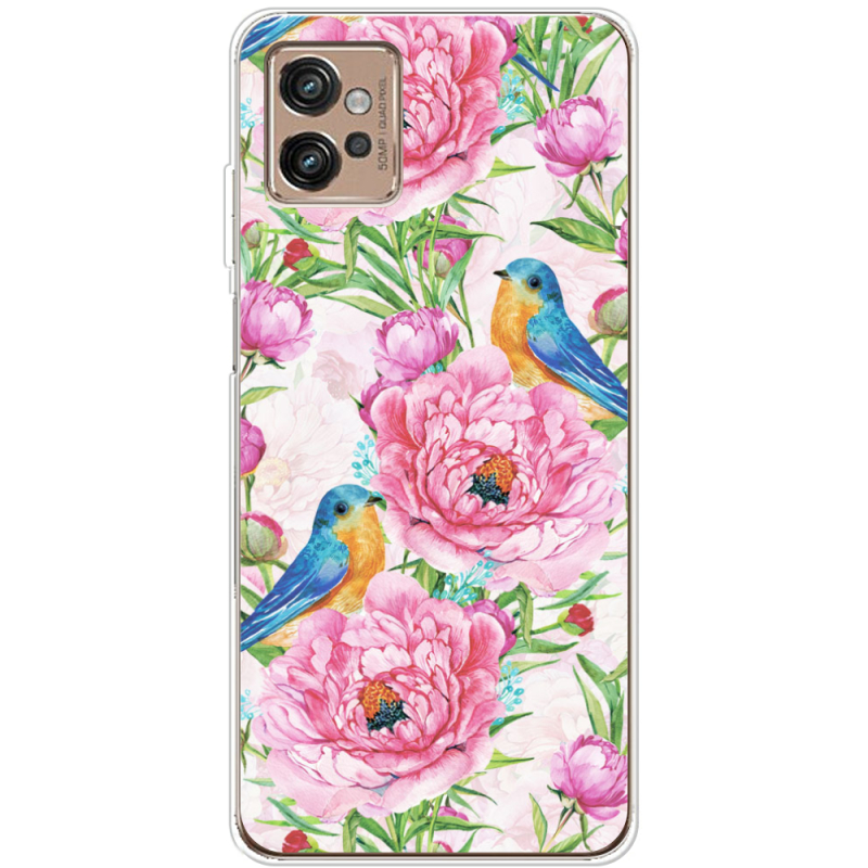 Чехол BoxFace Motorola G32 Birds and Flowers