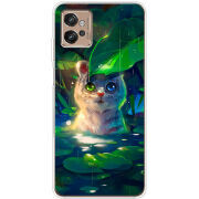 Чехол BoxFace Motorola G32 White Tiger Cub