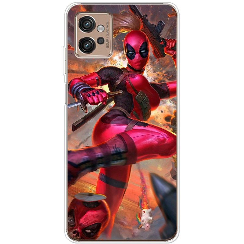 Чехол BoxFace Motorola G32 Woman Deadpool