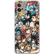 Чехол BoxFace Motorola G32 Anime Stickers