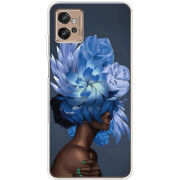 Чехол BoxFace Motorola G32 Exquisite Blue Flowers