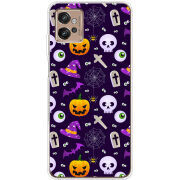 Чехол BoxFace Motorola G32 Halloween Purple Mood