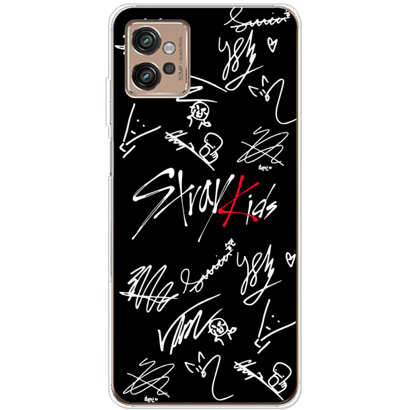 Чехол BoxFace Motorola G32 Stray Kids автограф