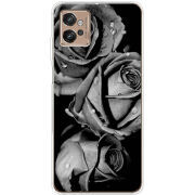 Чехол BoxFace Motorola G32 Black and White Roses