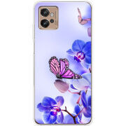 Чехол BoxFace Motorola G32 Orchids and Butterflies