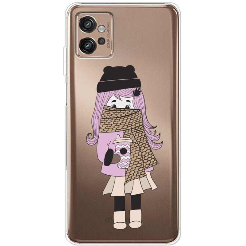 Прозрачный чехол BoxFace Motorola G32 Winter Morning Girl