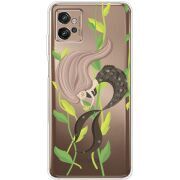 Прозрачный чехол BoxFace Motorola G32 Cute Mermaid