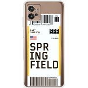 Прозрачный чехол BoxFace Motorola G32 Ticket Springfield