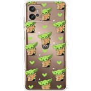 Прозрачный чехол BoxFace Motorola G32 Pattern Baby Yoda