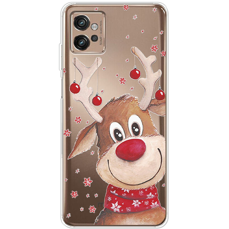 Прозрачный чехол BoxFace Motorola G32 Winter Deer