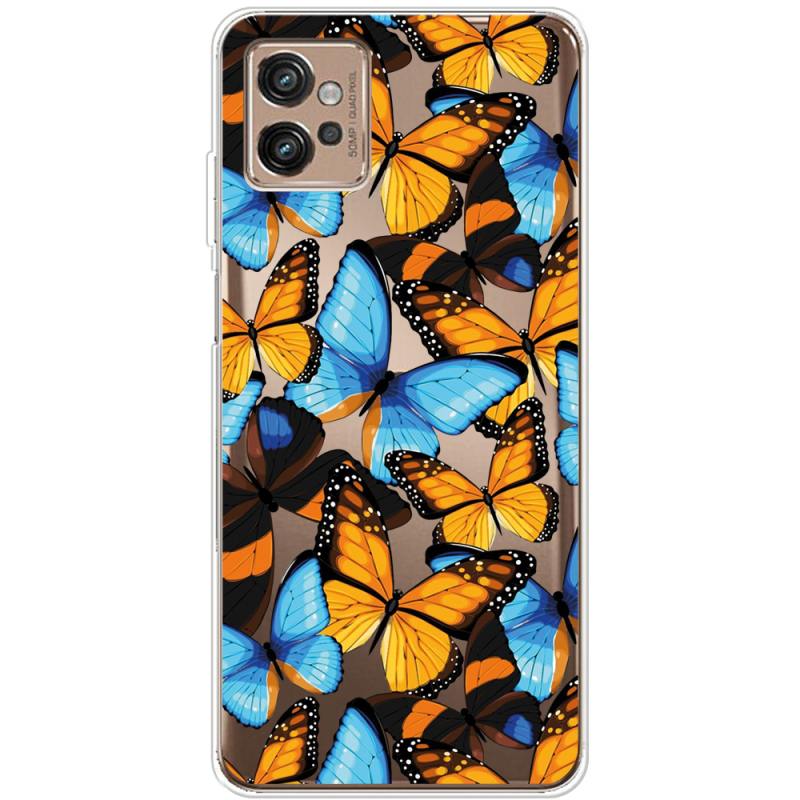 Прозрачный чехол BoxFace Motorola G32 Butterfly Morpho