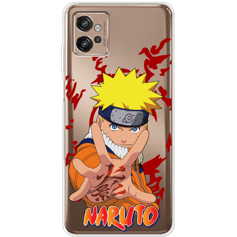 Прозрачный чехол BoxFace Motorola G32 Naruto