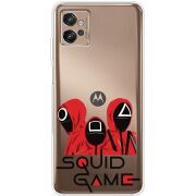 Прозрачный чехол BoxFace Motorola G32 siquid game люди в красном